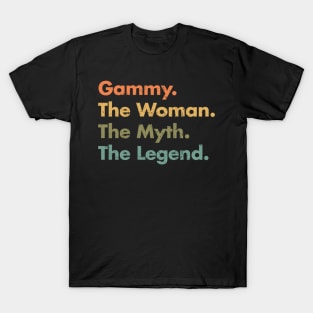 Gammy The The Myth The Legend Grandmother Appreciation T-Shirt